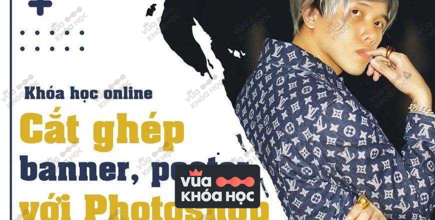 Share khóa học Photoshop Cắt ghép ảnh banner, poster - Huy Quần Hoa
