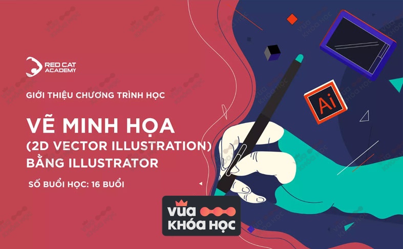 share khoa hoc Ve Minh Hoa 2D Illustration Online Redcatacademy