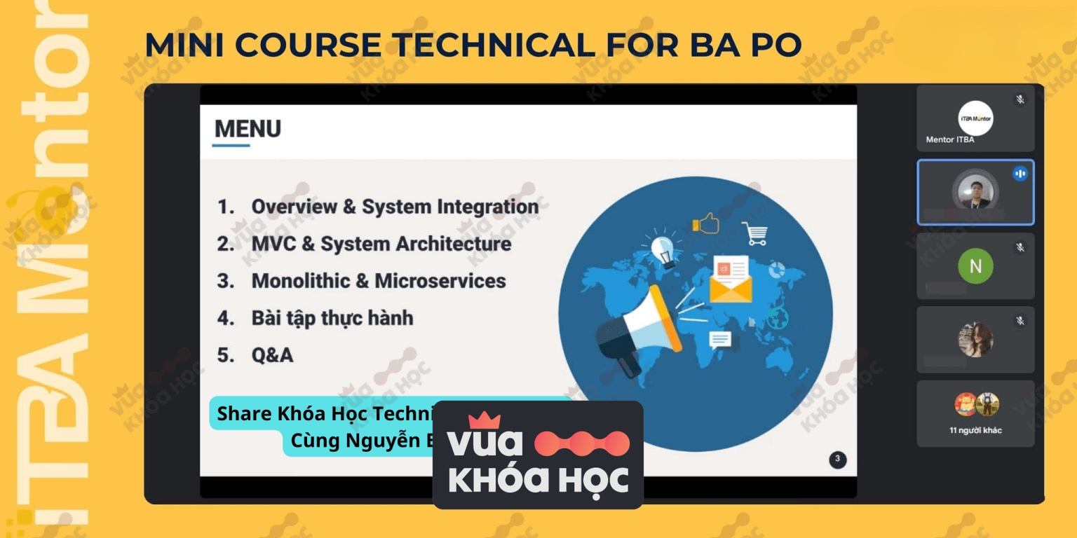 Chia sẻ Khóa Học Technical For BA/PO Cùng Nguyễn Bá Phú 