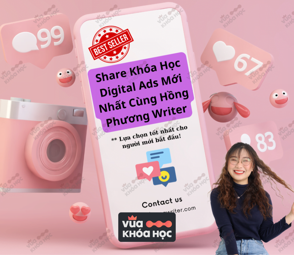 share khóa học digital ads cùng hồng phương writer