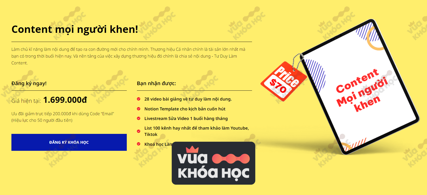 lợi ích của việc tham gia khóa học tư duy làm content đỉnh cao jayden nguyen