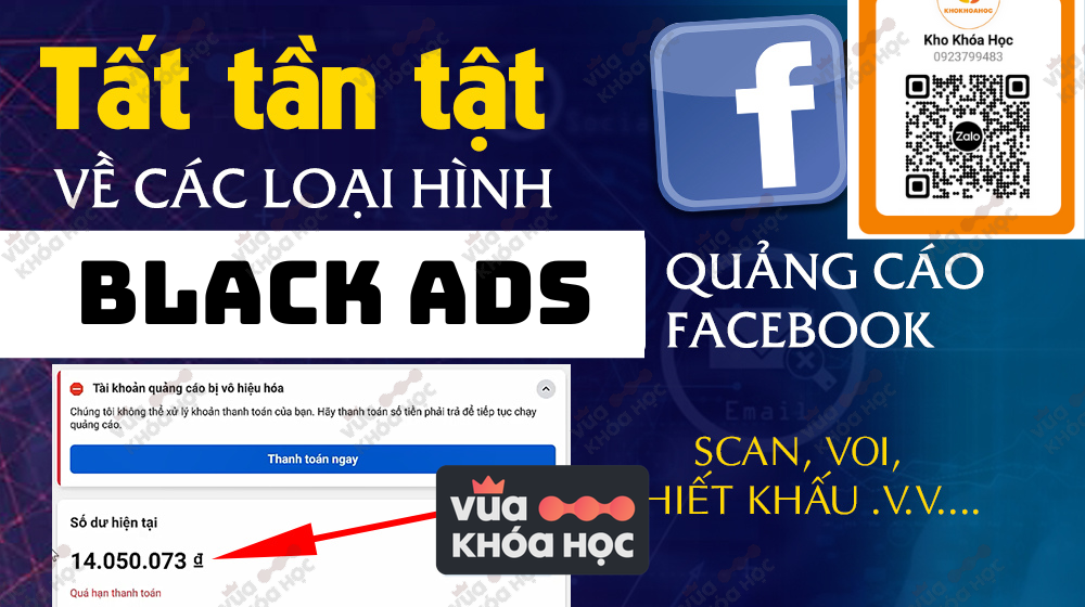 Black ads chạy bùng facebook