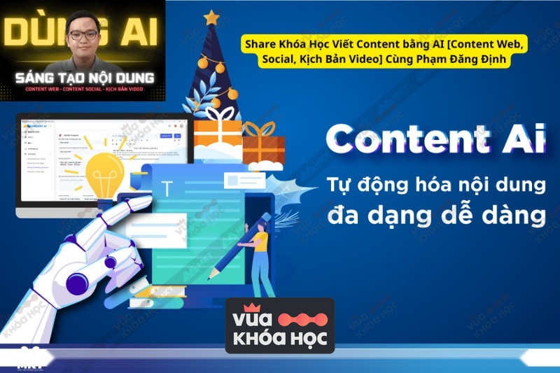 Khóa Học Viết Content bằng AI [Content Web, Social, Kịch Bản Video] Cùng Phạm Đăng Định