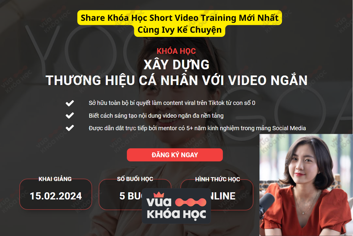 khoa hoc short video tiktok facebook reel training moi nhat cung ivy ke chuyen