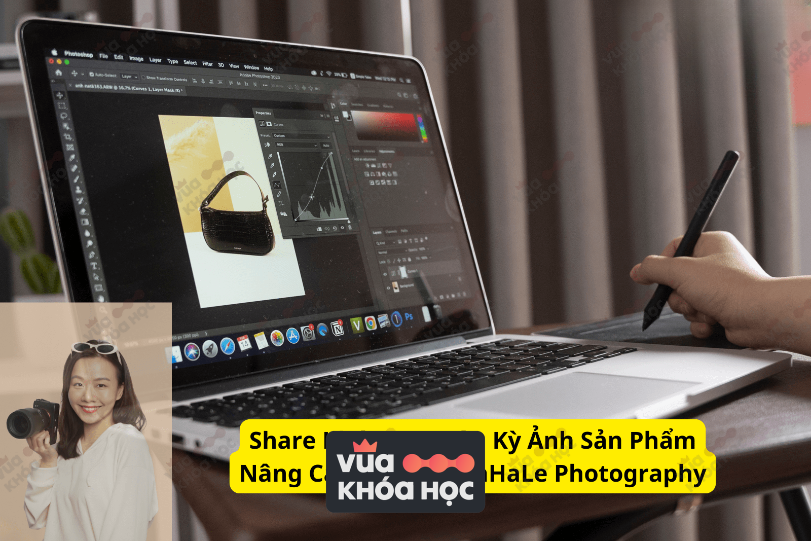share khóa học hậu kỳ ảnh sản phẩm nâng cao cùng NganHaLe